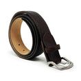 Load image into Gallery viewer, W. KLEINBERG Chocolate Bison Cutdown Belt
