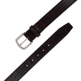 Load image into Gallery viewer, W. KLEINBERG Chocolate Bison Cutdown Belt