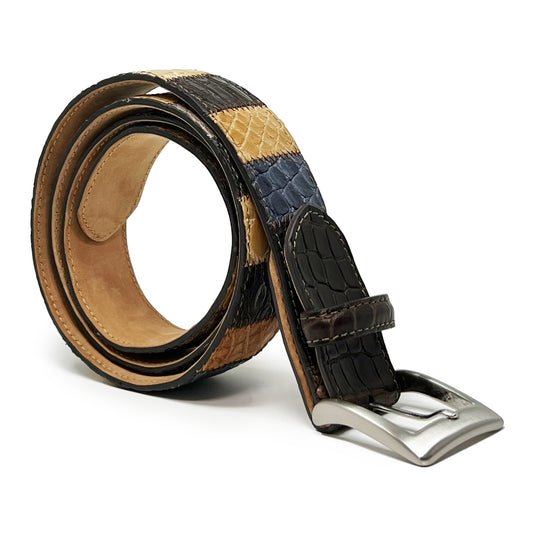 W. KLEINBERG Patchwork Gator Cutdown Belt