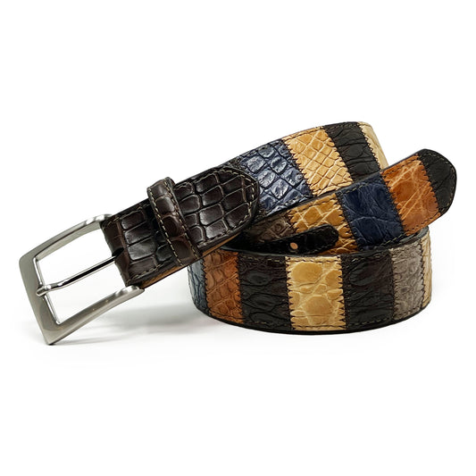 W. KLEINBERG Patchwork Gator Cutdown Belt