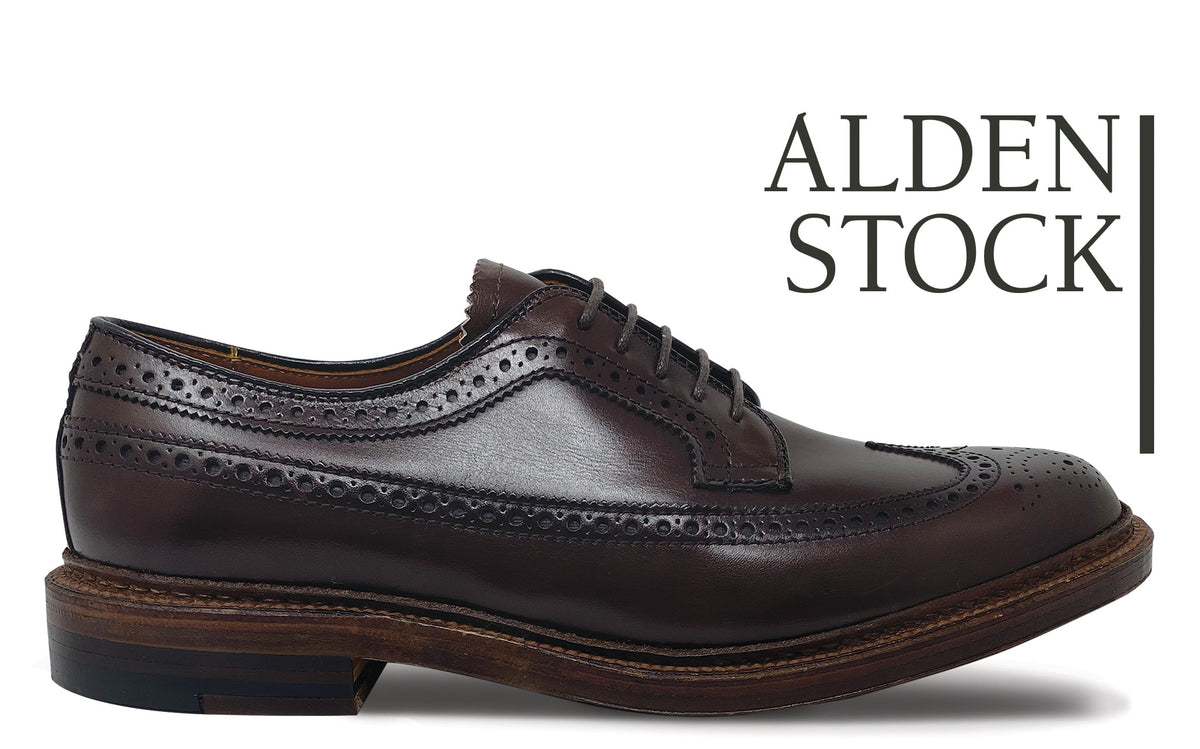 ALDEN 976 Dark Brown Long Wing Blucher – David Wood Clothiers