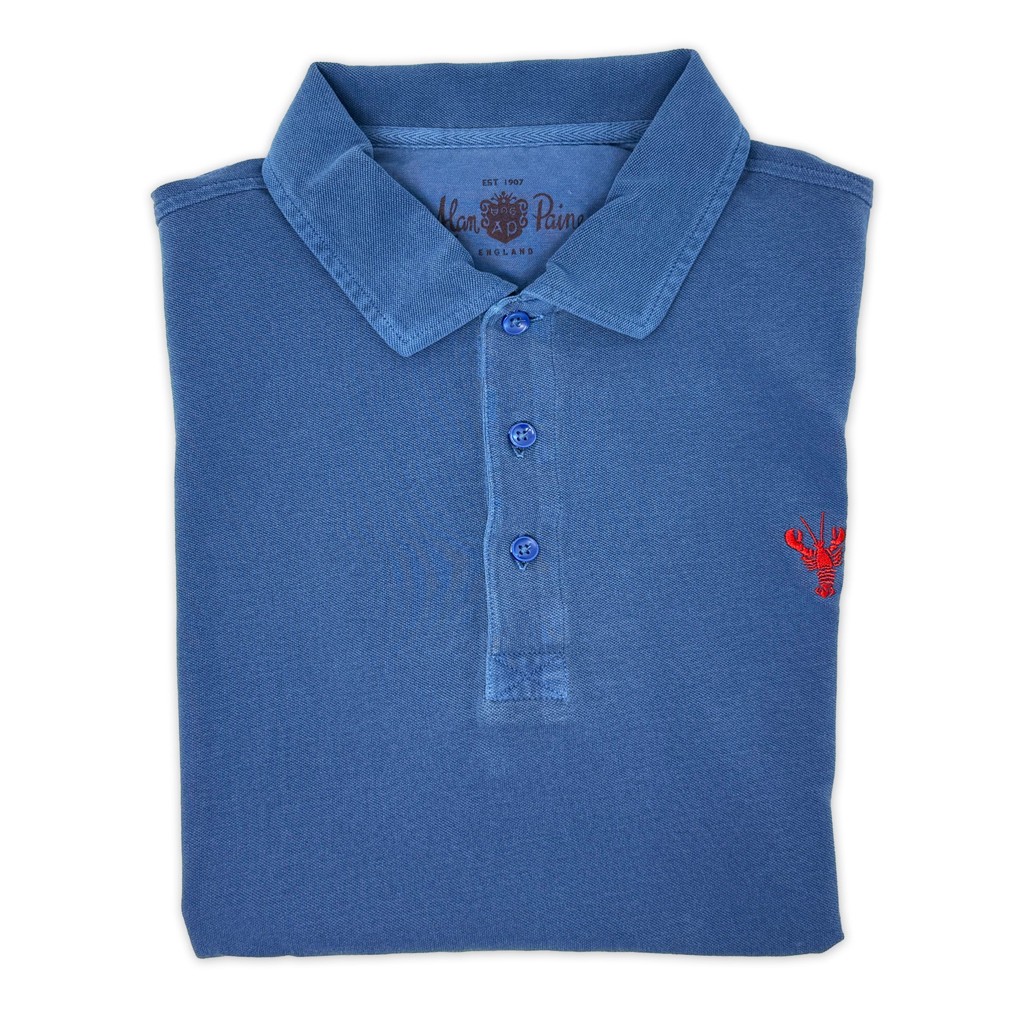 ALAN PAINE Lobster Motif Polo