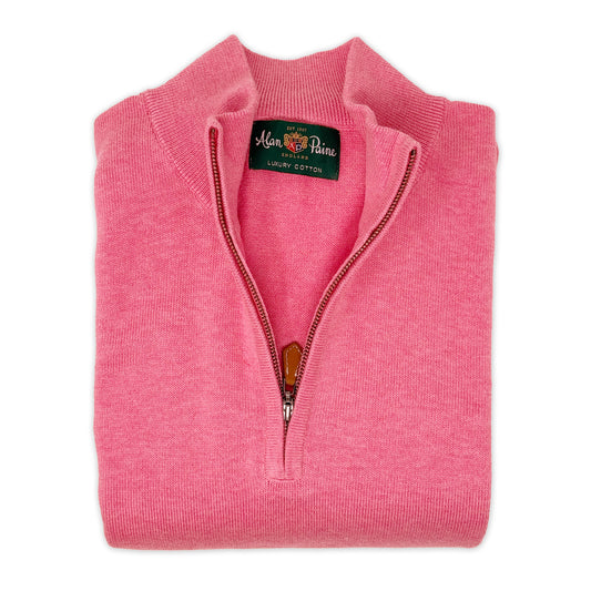 ALAN PAINE Quarter Zip Sweater