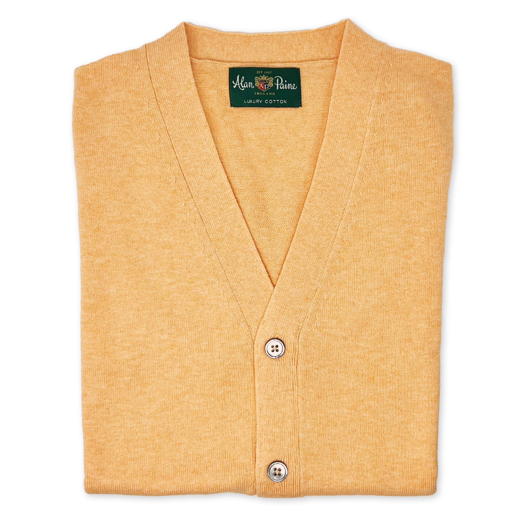 ALAN PAINE Cotton/Cashmere Vest