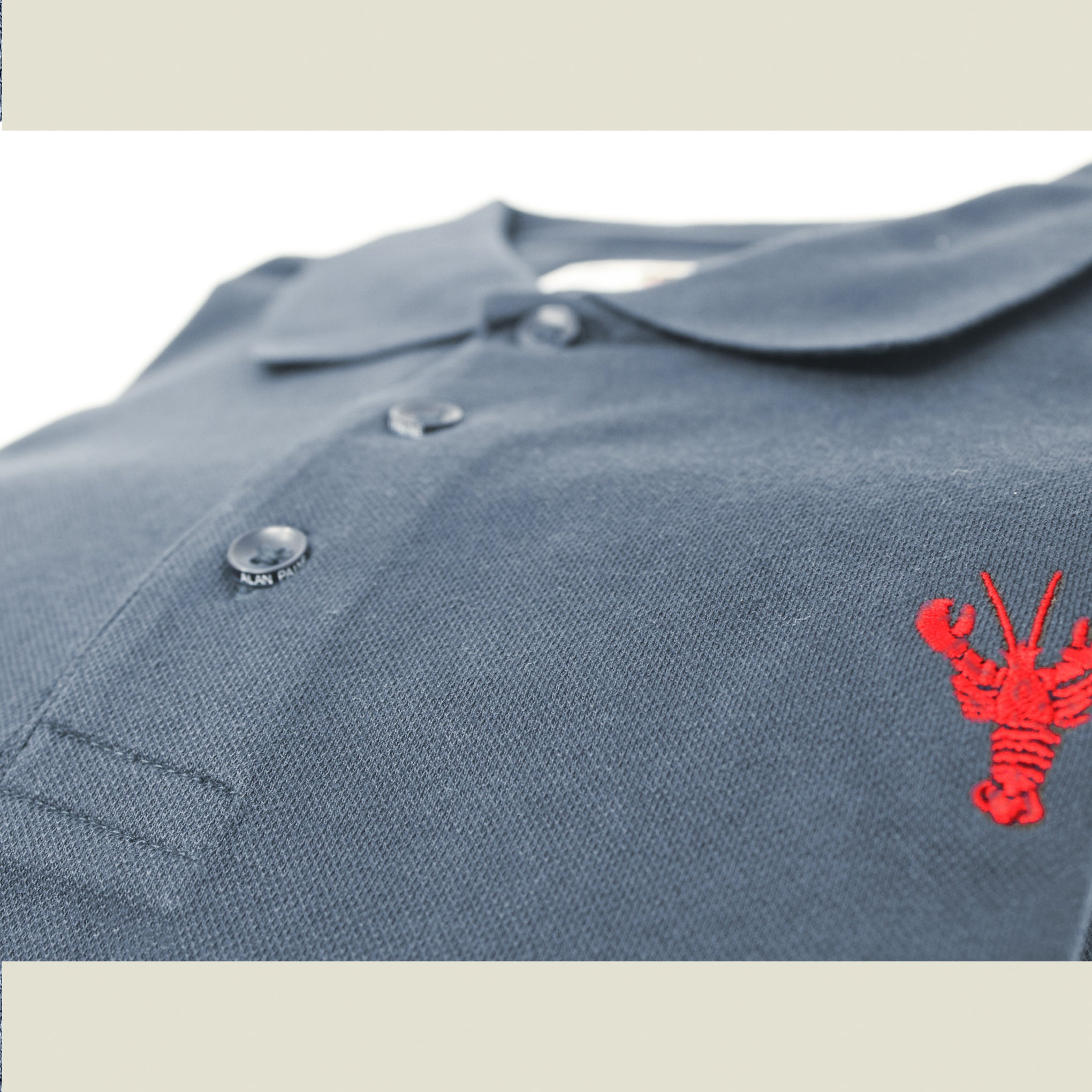 ALAN PAINE Lobster Motif Polo