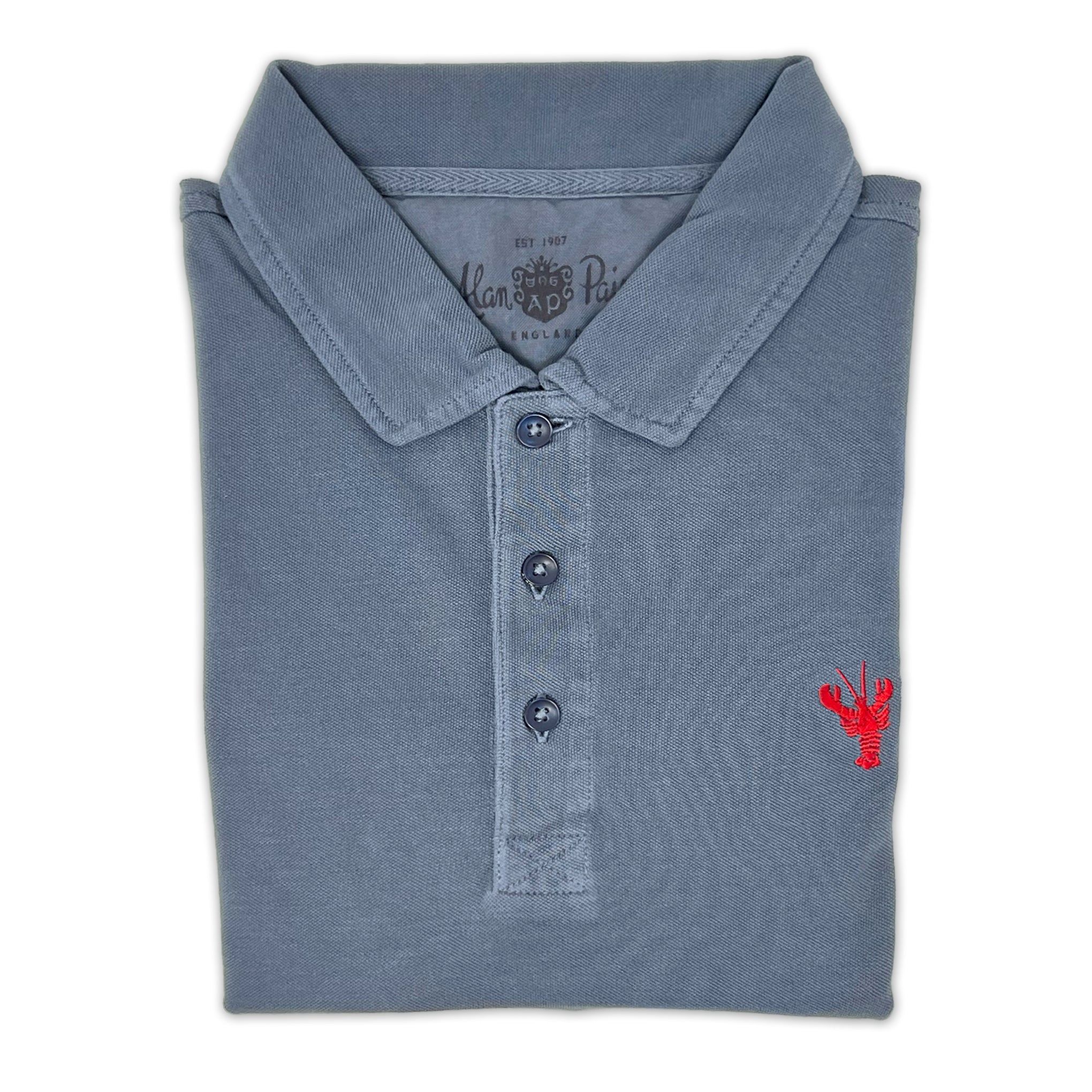 ALAN PAINE Lobster Motif Polo