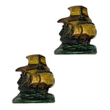 Vintage Sailing Ship Bookends