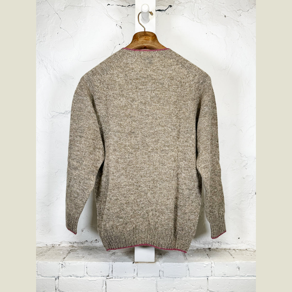 DW Shetland Crew with Contrast Tipping
