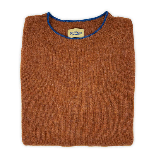 DW Shetland Crew with Contrast Tipping