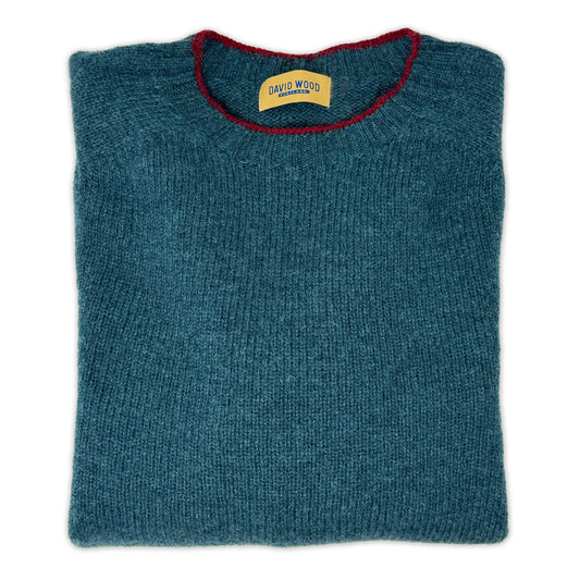 DW Shetland Crew with Contrast Tipping