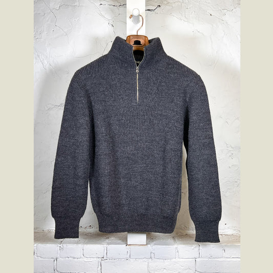 DRAKE'S Quarter Zip Sweater