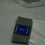 FLY 3 Reversible Crew Sweater in Olive