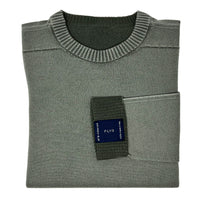 FLY 3 Reversible Crew Sweater in Olive