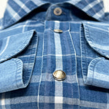GIANNETTO PORTOFINO Plaid Snap Front Shirt