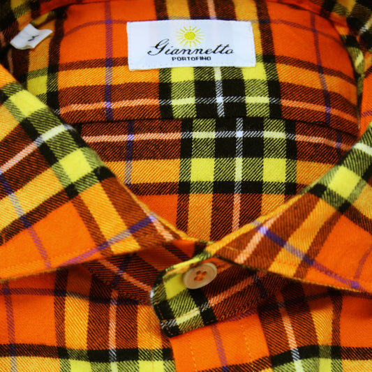 GIANNETTO PORTOFINO Checked Flannel Shirt