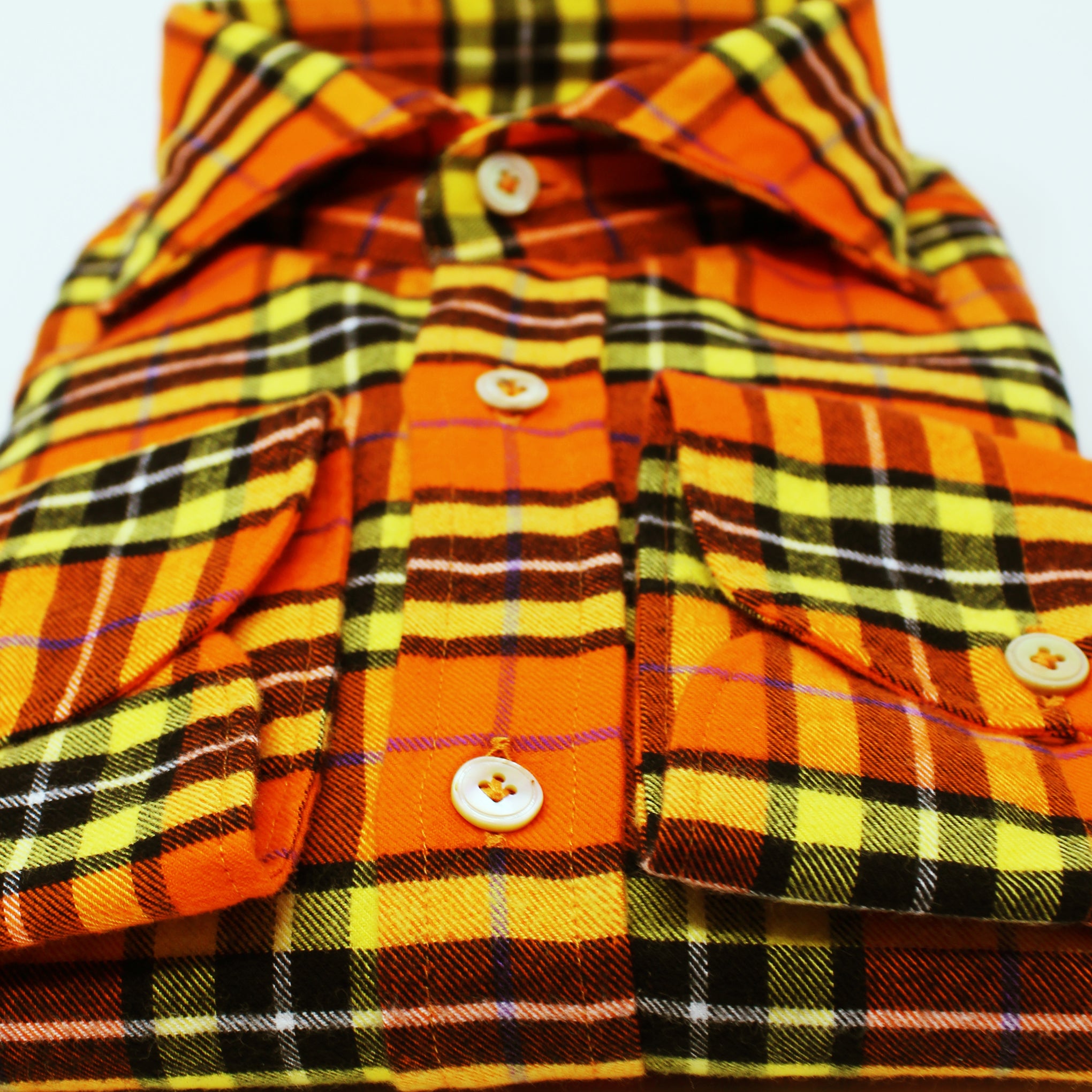 GIANNETTO PORTOFINO Checked Flannel Shirt