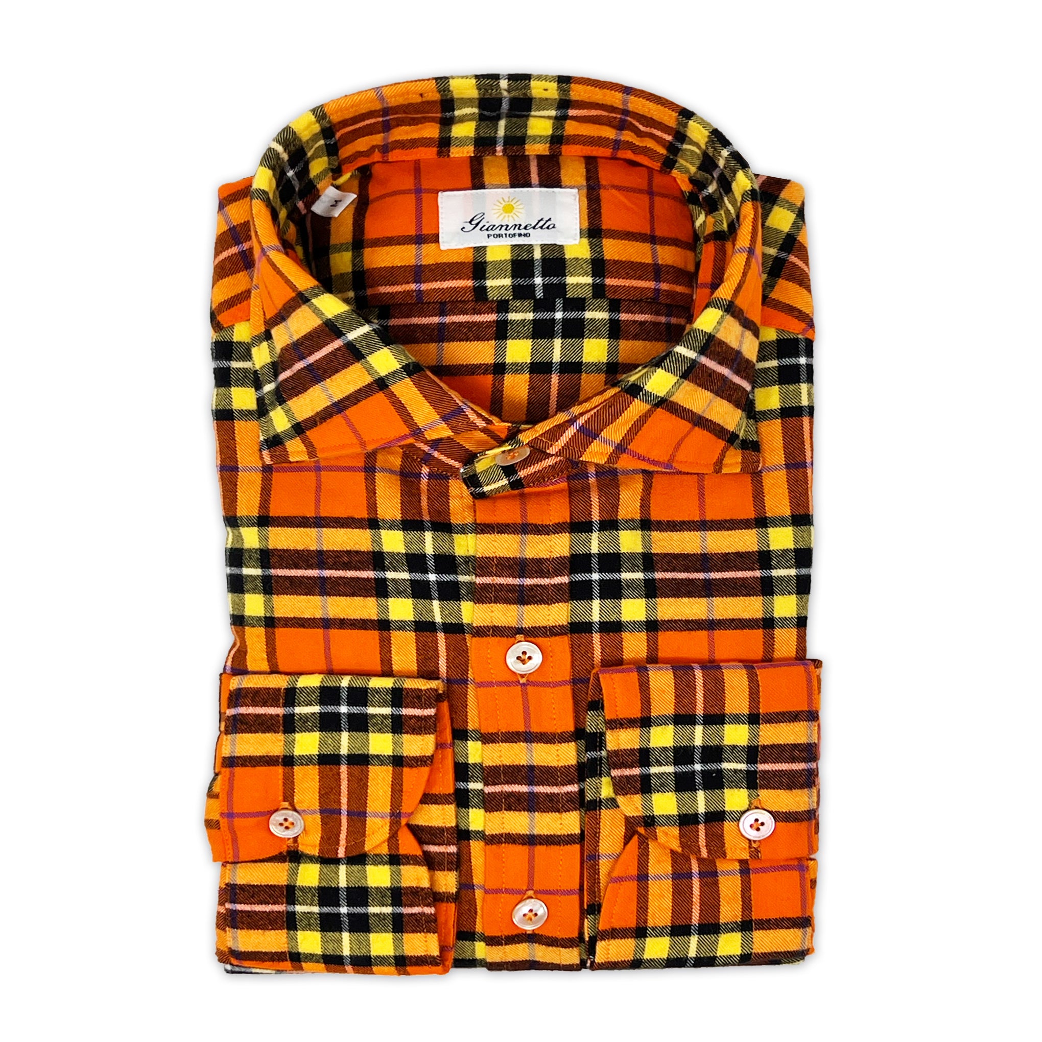 GIANNETTO PORTOFINO Checked Flannel Shirt