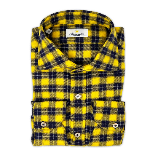 GIANNETTO PORTOFINO Checked Flannel Shirt