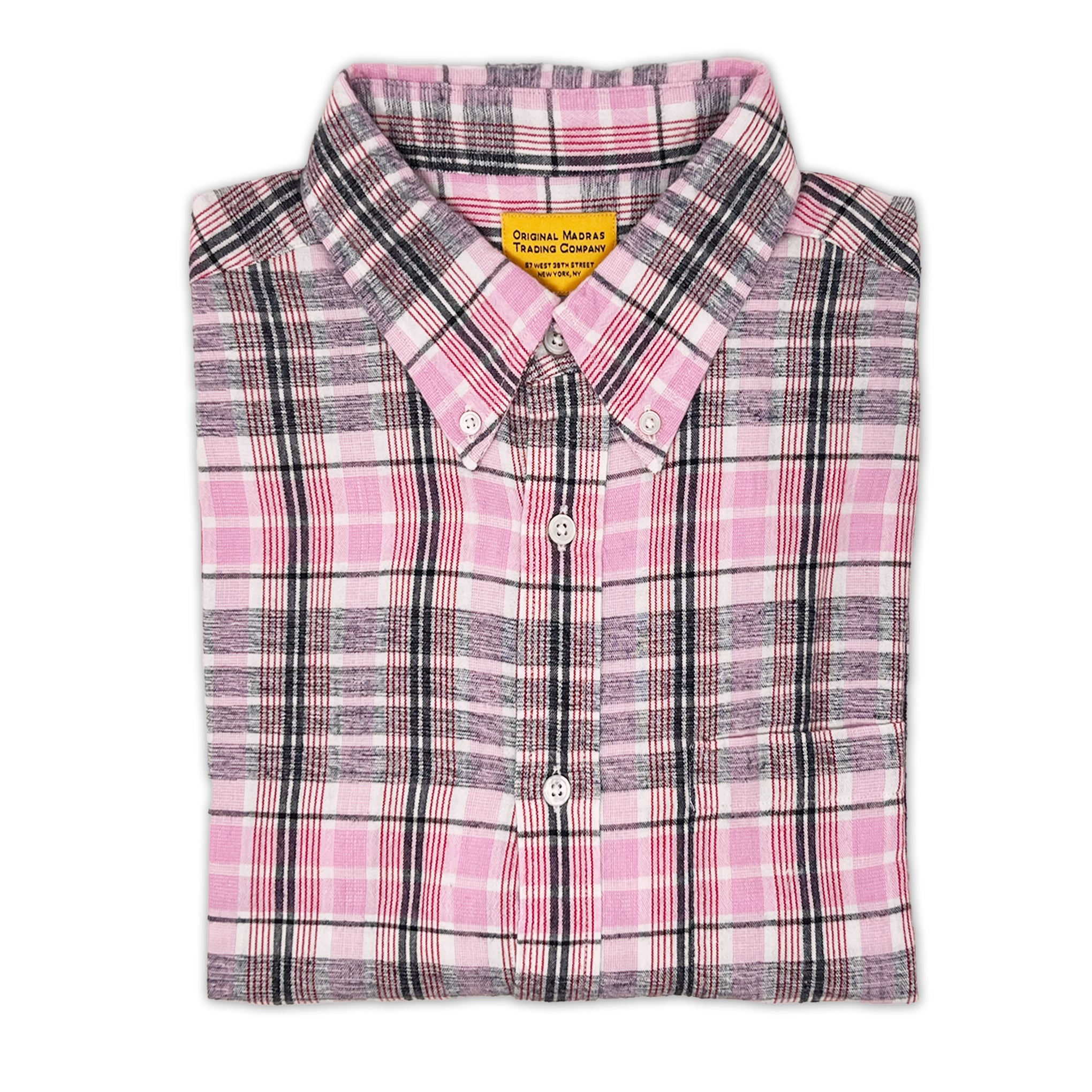 ORIGINAL MADRAS TRADING COMPANY Plaid Shirt