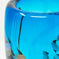 Vintage Morano Glass Marine Life Vase