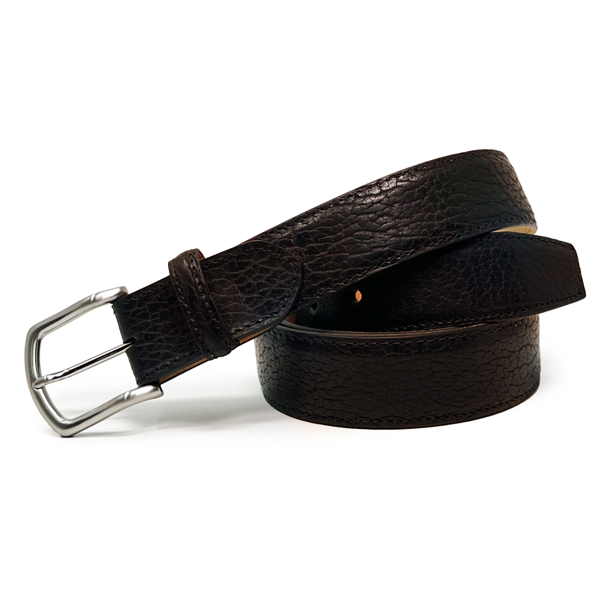 W. KLEINBERG Chocolate Bison Cutdown Belt