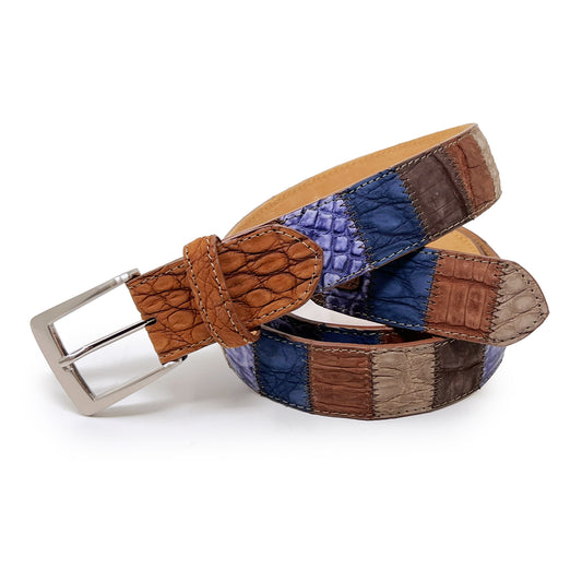 W. KLEINBERG Patchwork Gator Belt