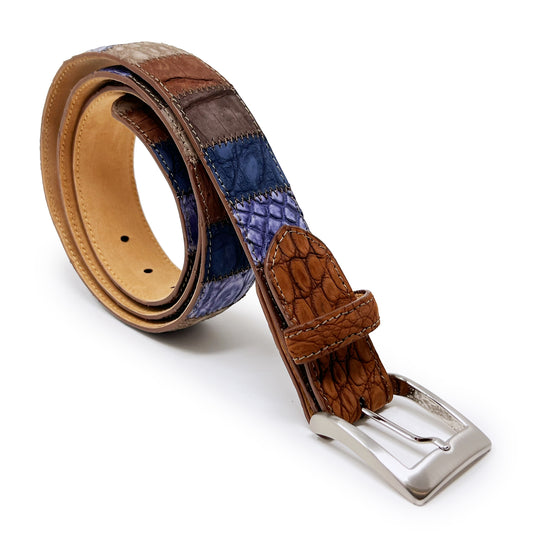 W. KLEINBERG Patchwork Gator Belt