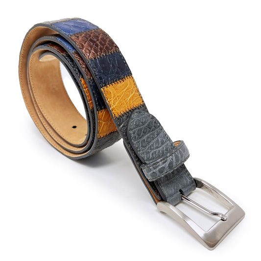 W. KLEINBERG Patchwork Gator Belt