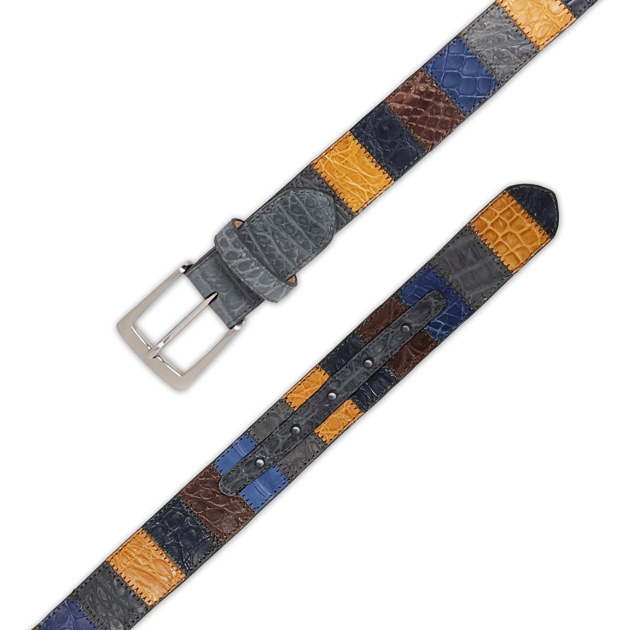 W. KLEINBERG Patchwork Gator Belt