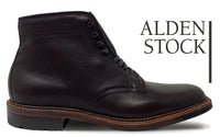 ALDEN 4512HC Dark Brown Rusticalf Plain Toe Boot