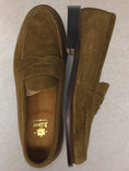 Load image into Gallery viewer, ALDEN 6243F Snuff Suede Penny Loafer, Unlined Vamp
