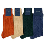 BRESCIANI Cable Cashmere Socks