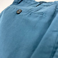 INCOTEX Chinolino Trouser in Washed Turquoise