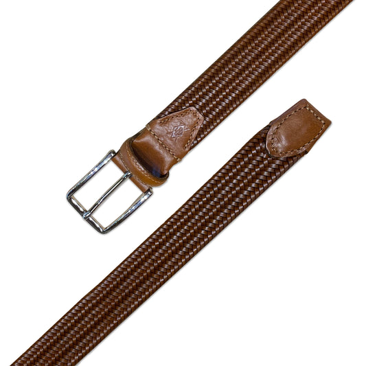 MARTIN DINGMAN Woven Leather Belt