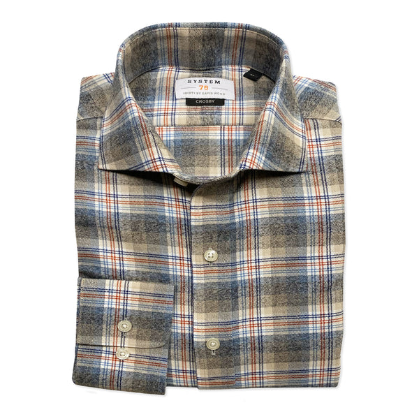 SYSTEM 75 Top Dyed Plaid Flannel